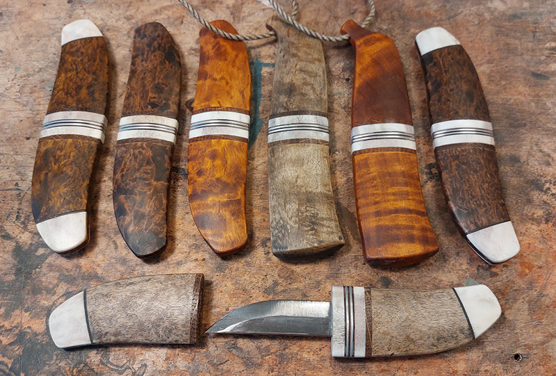 Roland Stålnacke olika knivar