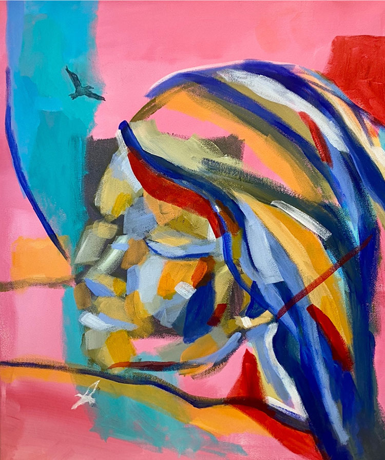 Ulrika Tapio Blind målning akryl